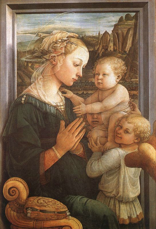 Madonna and Child with Two Angels